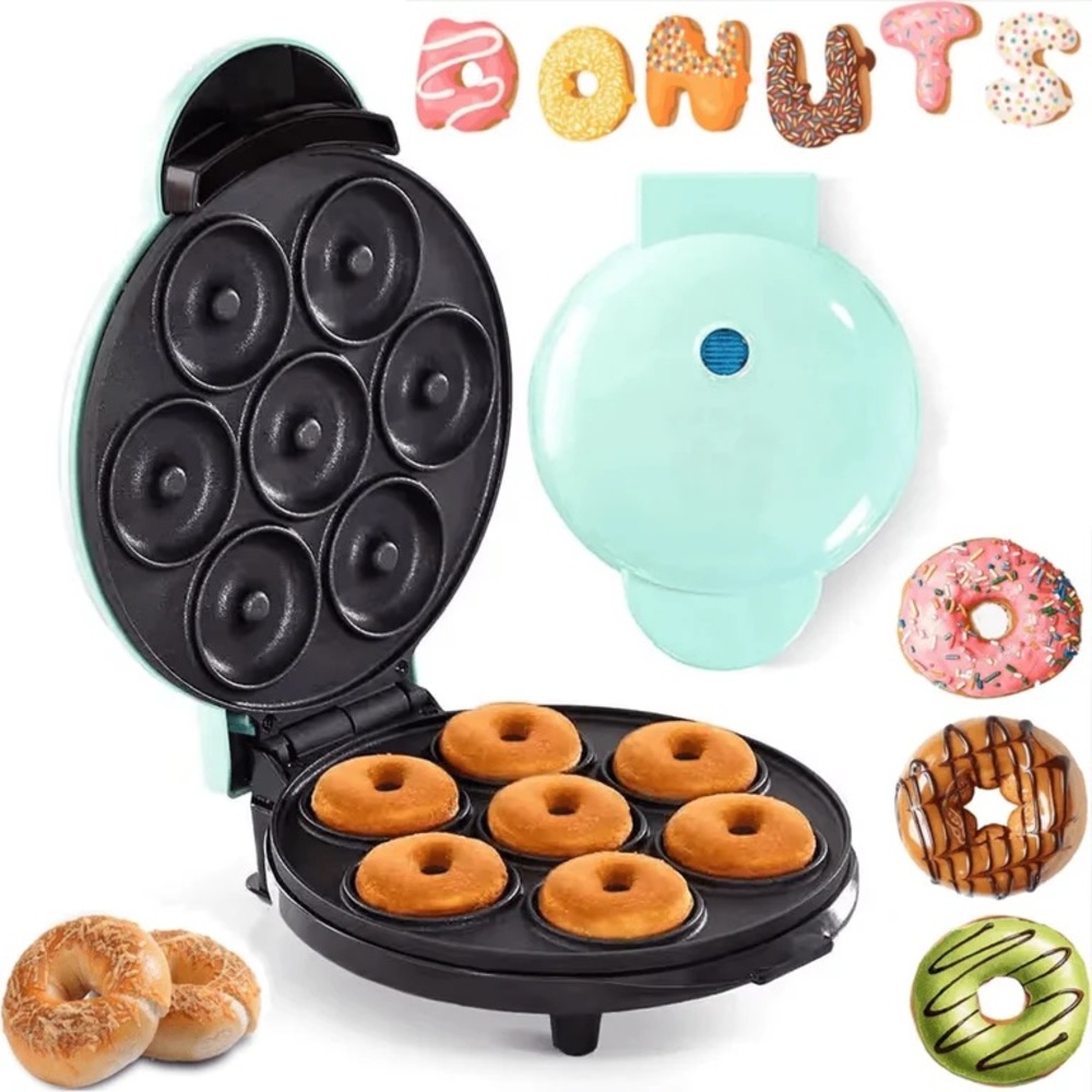 Mini Donut Maker in Mint Green